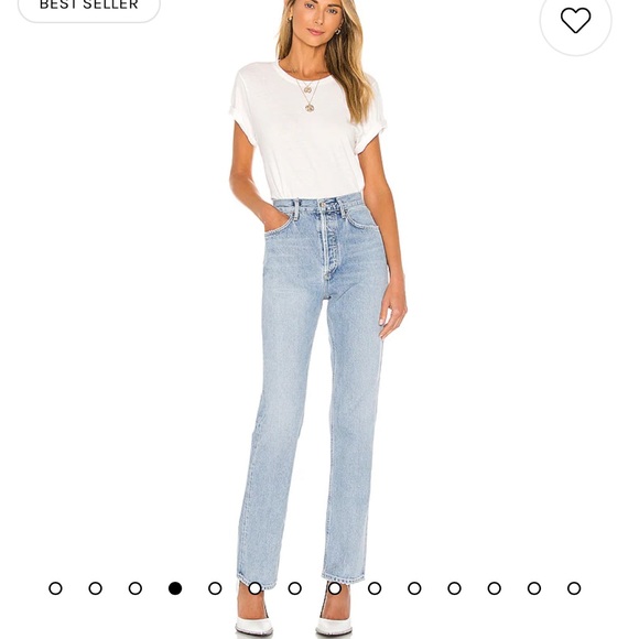 New Agolde Lana Jean in Riptide - Picture 2 of 10